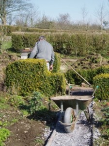 Laying Slate Paths in the Veg Garden